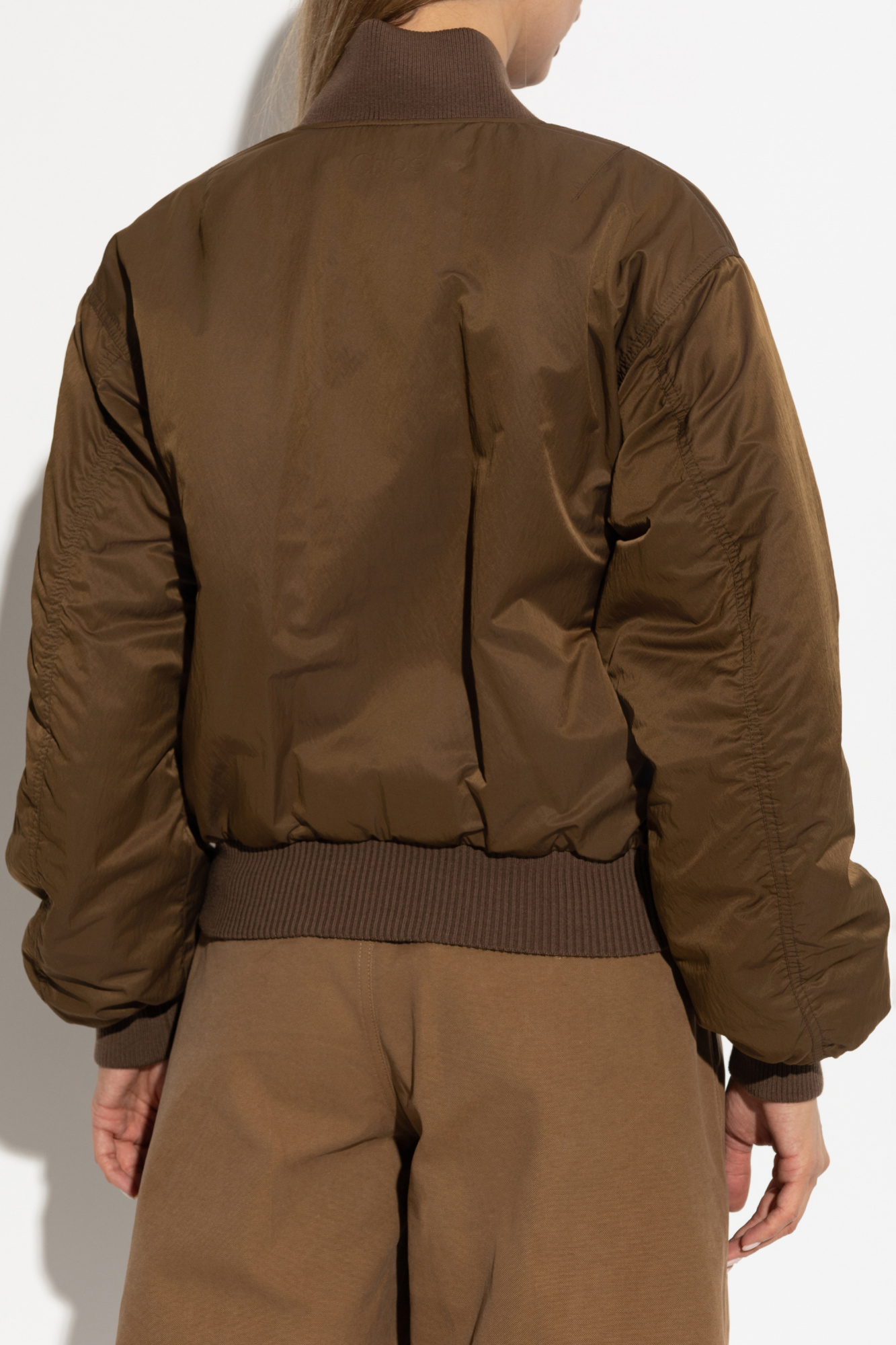 ジャケット CHLOE Brown Polyester Blend Bomber Jacket Brown Bomber jacket Chloé - Vitkac Canada